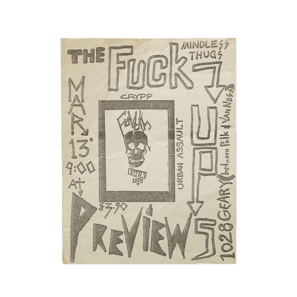 Fuck Ups -- Previews [Handbill]