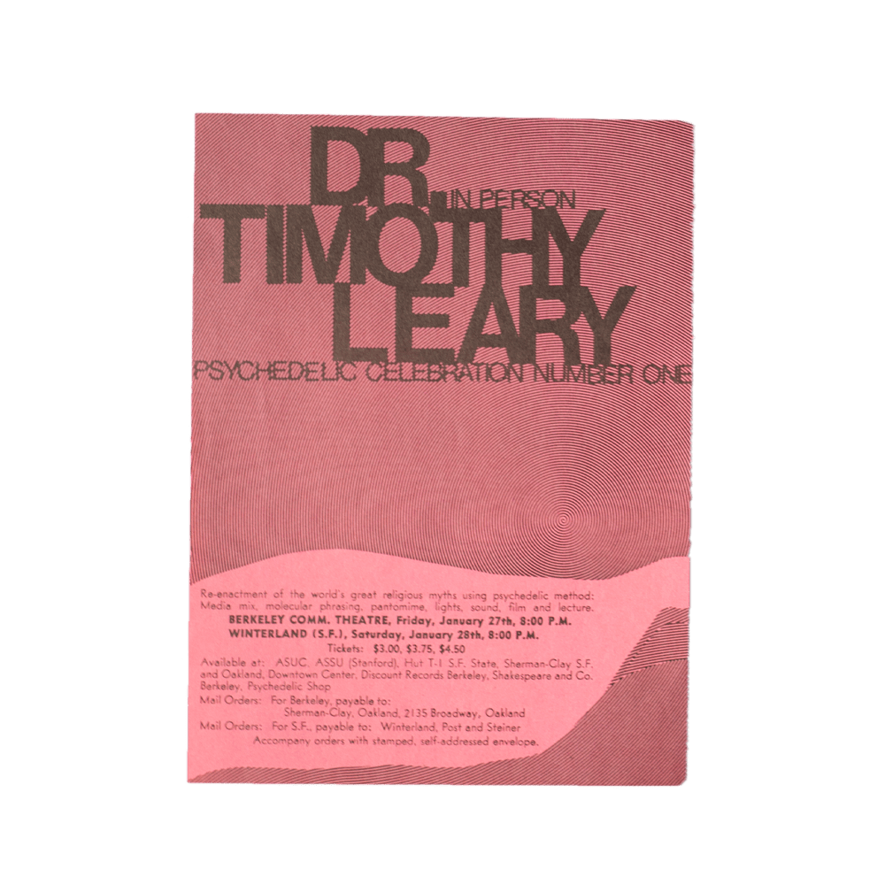 Leary, Timothy -- Psychedelic Celebration Number One [Handbill]