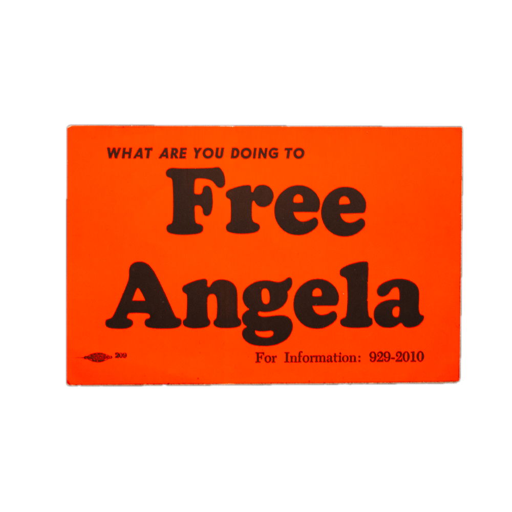 Free Angela -- Sticker [Counterculture Ephemera