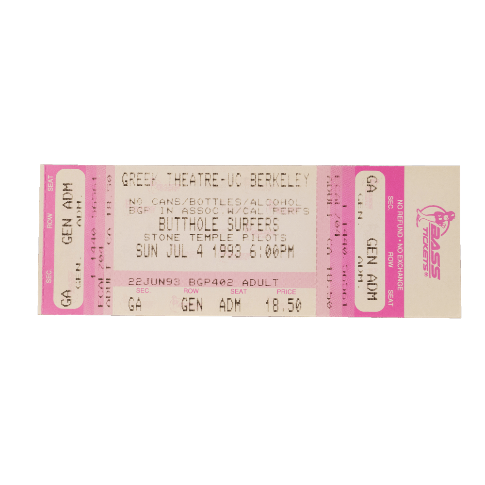 Butthole Surfers - 1993 Ticket [Miscellaneous Ephemera]