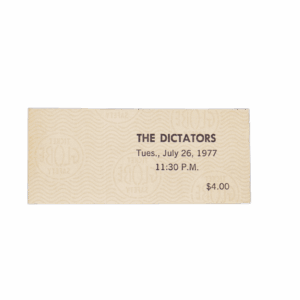 Dictators -- The Whiskey [Miscellaneous Ephemera]