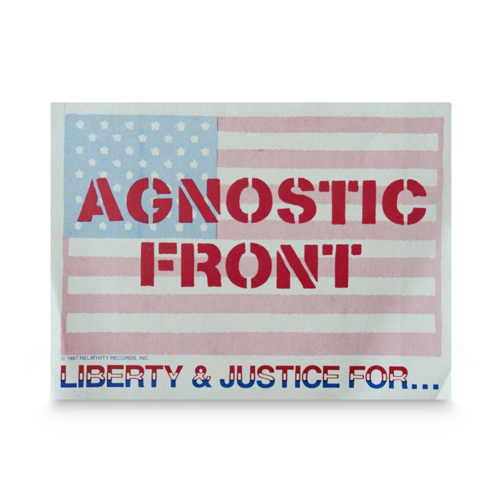 Agnostic Front --1987 [Sticker]