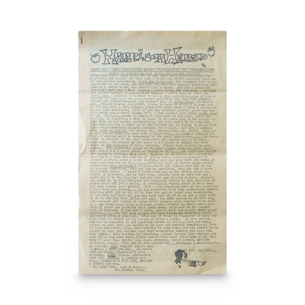 Harrison, George - Harrison Herald Issue [Miscellaneous Ephemera]]