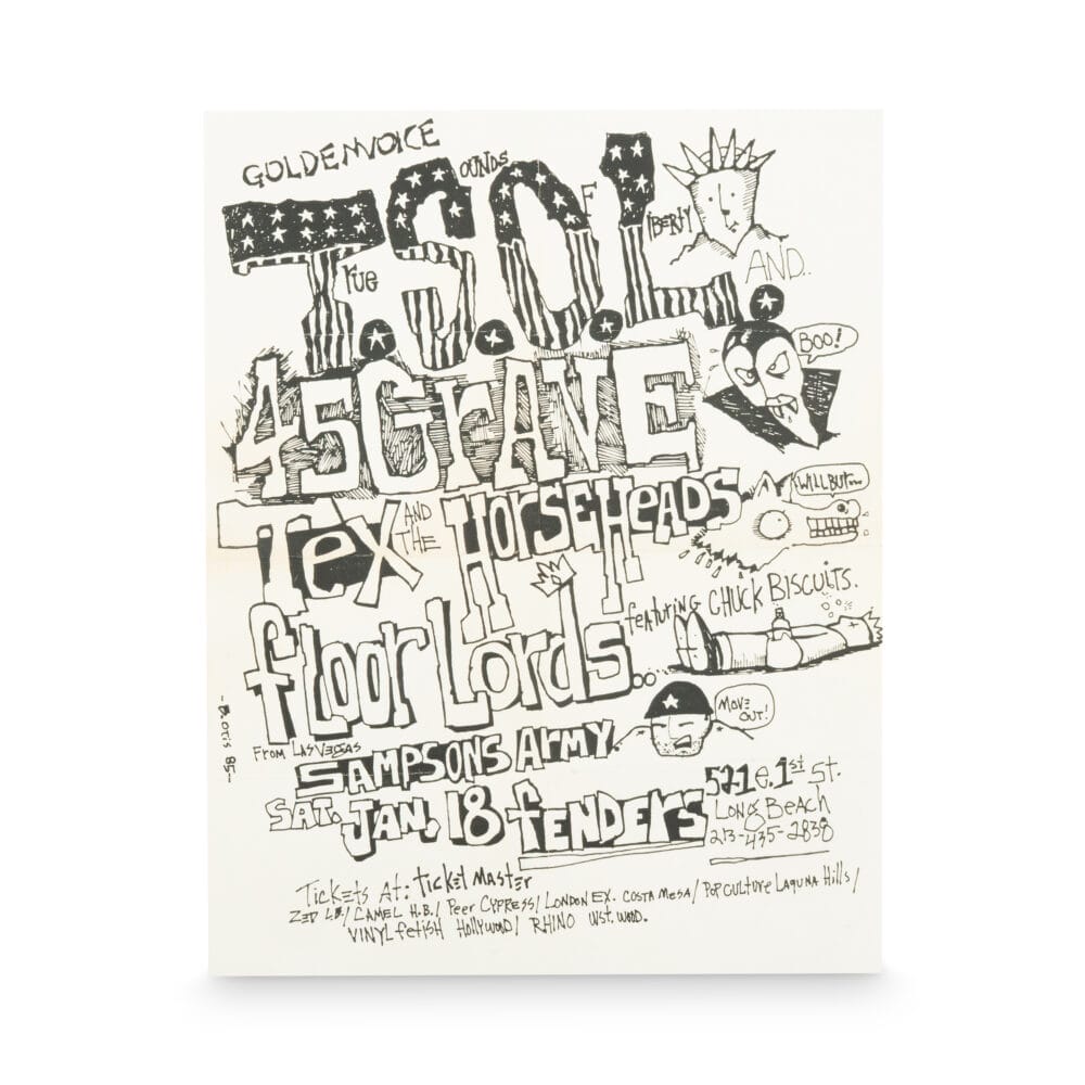 TSOL -- 1986 [Handbill]
