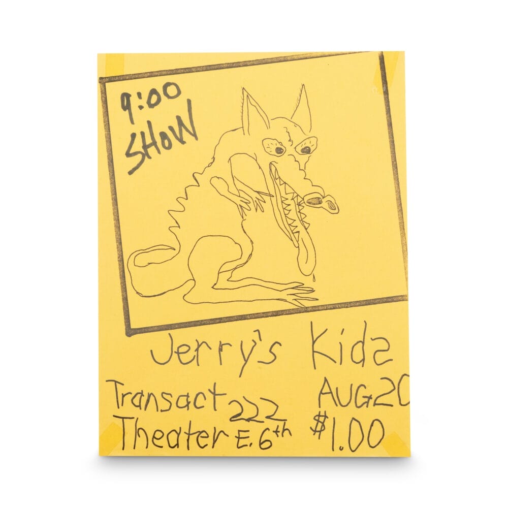 Jerry's Kids -- 1982 [Handbill]